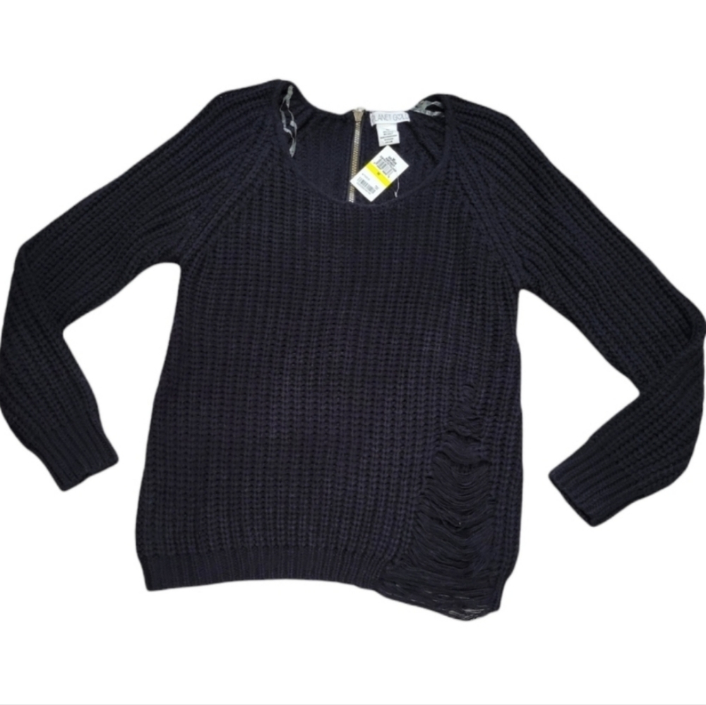 Planet Gold sweater Juniors Size Medium black